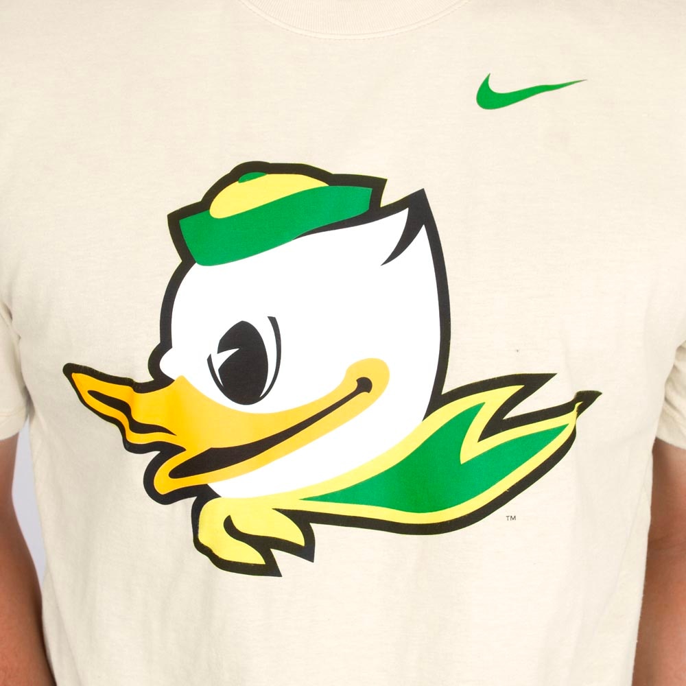 Fighting Duck, Nike, White, Crew Neck, Polyester, Men, Alternate logo, T-Shirt, 853978